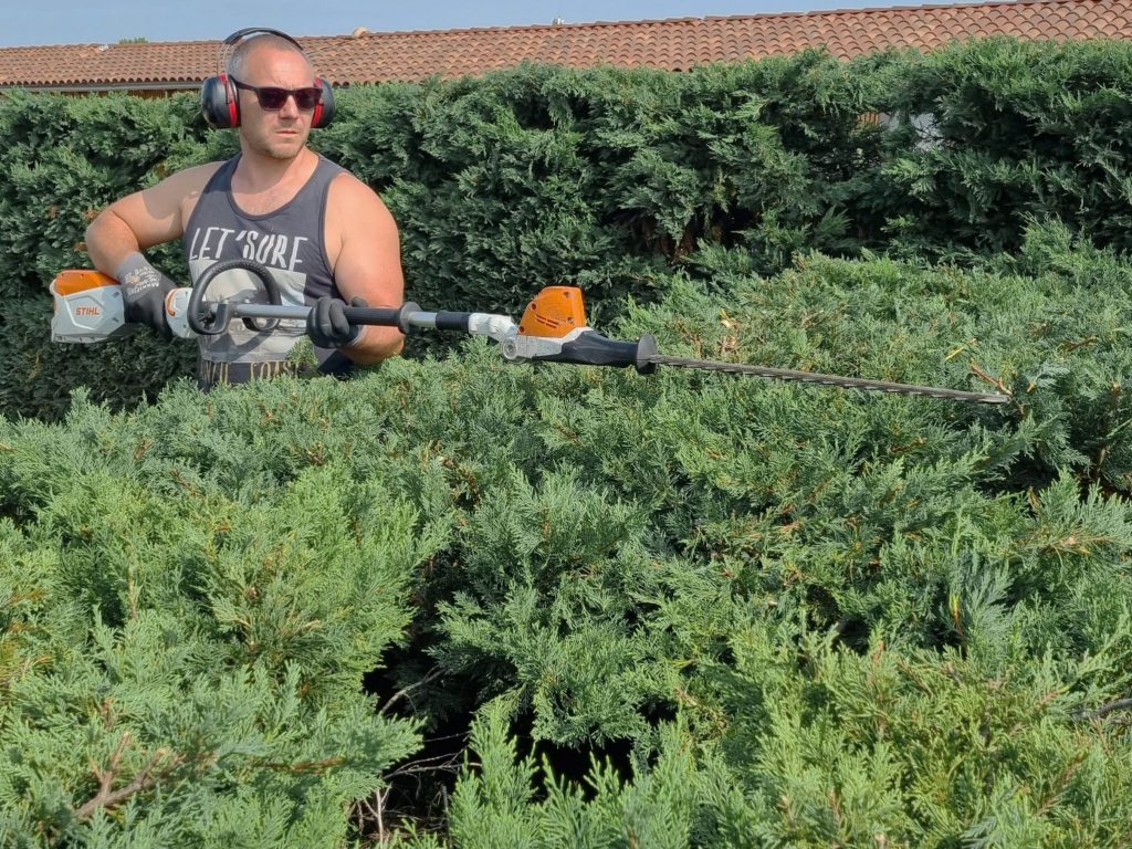 Coupe de haie avec un taille haie en Haute-Garonne